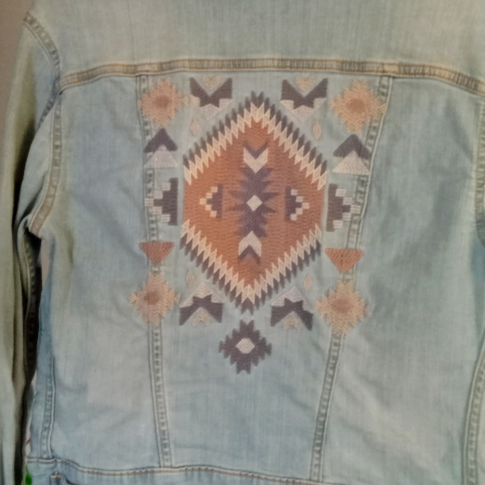 LulaRoe  stretch jean jacket (NWOT) SZ.SM